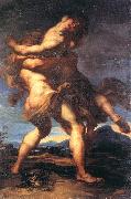 FERRARI, Gaudenzio Hercules and Antaeus fdh painting